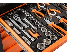 Dirbtuvių spintelė NEO TOOLS 84-214-6 su 117 įrankių, 5 stalčiai
