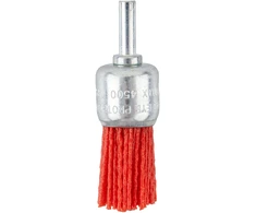 Szczotka 25 mm nailono puodelio formos šepetys su 6 mm kotu