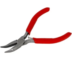 Szczypce Profesionalios lenktos replės 120 mm "micro", PVC prolinas