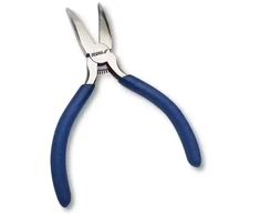 Szczypce Tikslios ilganosės replės, lenktos, 130 mm
