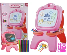 Lean Toys Dvipusė piešimo lenta 2 in 1