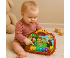 Lean Toys Interaktyvi mokomoji lenta gyvūnų garsai su pianinu
