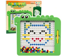 Lean Toys Magnetinė lenta vaikams Dinozauras su 20 šablonų