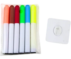 Lean Toys Drobės tapybos lenta su plaunamais žymekliais 30x20 cm