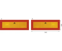Elit Galiniai atšvaitai TW-P2/RR 101-01W-71 200x565 mm, 2 vnt.