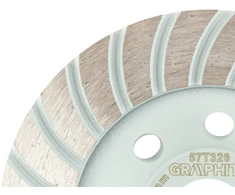 Graphite Tarcza Deimantinis šlifavimo diskas, turbo, 115 x 22,2 mm, sausas