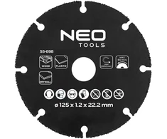 Tarcza HM pjovimo diskas medienai ir plastikui 125 x 22,2 mm