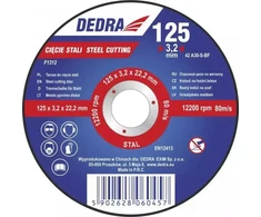 Dedra Abrazyvinis pjovimo diskas metalui igaubtas 125x32x222