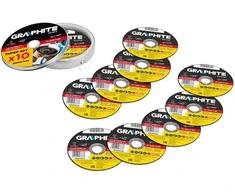 Graphite Topex Pjovimo diskas metalui 125x1,0x22,2mm, 41 A60-T-BF, INOx 10vnt. 55H572