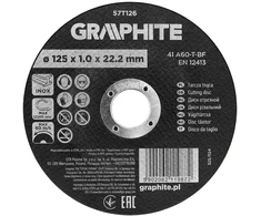 Tarcza Pjovimo diskas, korundas, metalui/INOX, 125 x 1,0 x 22,2 mm, 41 A60-T-BF, 110 dalių, dėžutė