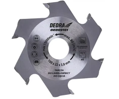 Dedra Tarcza Plokštelinio pjaustytuvo ašmenys 100x22 mm, 6 dantys