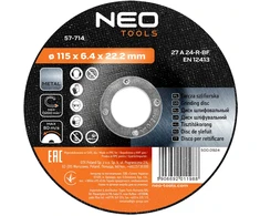 Tarcza Šlifavimo diskas metalui 115 x 6,4 x 22,2 mm, 27 A24-R-BF