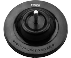 Tarcza Velcro tvirtinimo diskas 125 mm x 4 mm, 8 mm kotelis