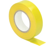 Orno Taśma Geltona izoliacinė juosta, atspari ugniai, plotis 19 mm, storis 0,13 mm, ilgis 20 m