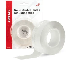Taśma montażowa nano dvipusė daugkartinio naudojimo 20mm x 3m x 1mm amio-04847
