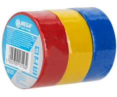 Mega Taśma PVC izoliacinė juosta 19 mm * 0,13 mm * 3 m - 3 vnt.