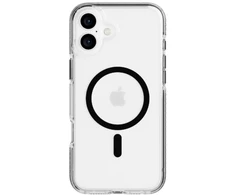 „Tech21 Evo Crystal“ dėklas „iPhone 16 Plus“ telefonui „MagSafe“ juodas