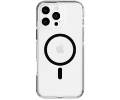 „Tech21 Evo Crystal“ dėklas iPhone 16 Pro Max telefonui „Crystal MagSafe“ – juodas