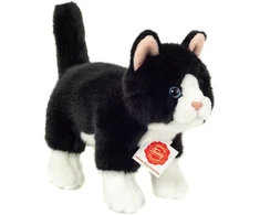 Teddy Hermann - Stovintis katinas juodai baltas 20 cm (918202)