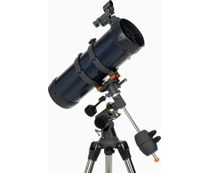 Celestron Astromaster 114EQ-MD teleskopas su telefono adapteriu ir mėnulio filtru