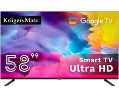 Televizorius Kruger &amp; Matz 58" UHD smart DVB-T2/S2 H.265 Hevc