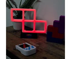 Tetris - Raudona Neoninė Šviesa - Raudona - 21cm x 14cm