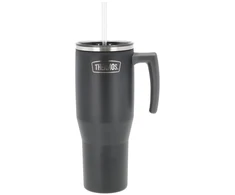 Thermos Termosas – termo puodelis su rankena, 1,1 litro – matinės juodos spalvos