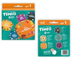 Timio - Diskų Rinkinys 1 - Laukiniai Gyvūnai, Vaikų Dainelės, Spalvos, Miuziklai ir Kūno Dalys - (TM-TMD-01E)
