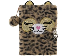 Tinka - pliušinis dienoraštis su užraktu - leopardas (8-802165)