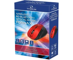 TM122R Titanum belaidė „Bluetooth“ pelė, 6D optinė, „Fornax“, raudona