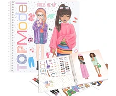 Top Model lipdukų knyga "Dress me up" 2025
