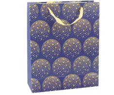 Lean Mėlyna Dovanų maišelis Elegant Gold Stars Navy Mėlyna 32 x 26 x 12 cm