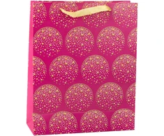 Lean Rožinė Dovanų maišelis Elegant Gold Stars Rožinė 32 x 26 x 10 cm
