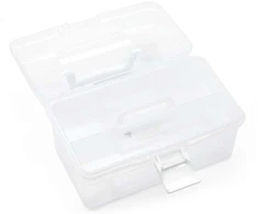 TOYMAX - Dėžė daiktams su įdėklu, 25,5 x 13,5 x 14,5 cm, skaidri (714223)