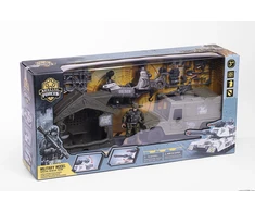 Toymax Specialiosios pajėgos – karinis rinkinys su džipu, sraigtasparniu ir priedais (520371)