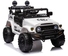 Lean Cars Akumuliatorinis automobilis vaikams Toyota FJ 4x4, baltos spalvos