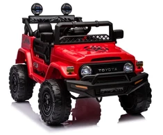 Lean Cars Akumuliatorinis automobilis vaikams Toyota FJ 4x4, raudonos spalvos