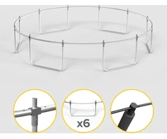 Trampolina Rebel Active PRO 14ft/427 cm, siatka, drabinka