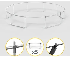 Trampolina Rebel Active PRO 15ft/457 cm, siatka, drabinka
