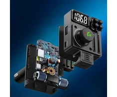 Transmiter Automobilinis siųstuvas FM radijas Bluetooth 5.3 PD 30W įkroviklis