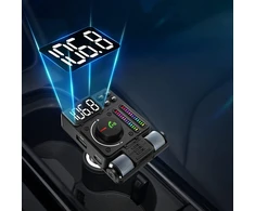 Transmiter Automobilinis siųstuvas FM radijas Bluetooth 5.3 PD 30W įkroviklis