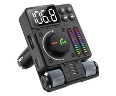 Transmiter Automobilinis siųstuvas FM radijas Bluetooth 5.3 PD 30W įkroviklis