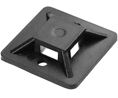 Uchwyt Lipnus kabelių raištelių laikiklis, 30x30 mm, juodas, 50 vnt.