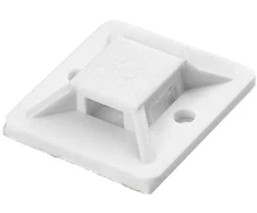 Uchwyt Lipnus kabelių raištelių laikiklis, 20x20 mm, baltas, 50 vnt.