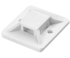 Uchwyt Lipnus kabelių raištelių laikiklis, 20x20 mm, baltas, 10 vnt.