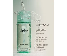 UKLASH - Micelinis vanduo - Blakstienų ir antakių prausiklis - 150ml