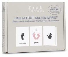 „Vanilla Copenhagen“ – rankų ir kojų higieniniai įklotai be rašalo – rožinės/juodos spalvos – vieno dydžio (MEMO0424)