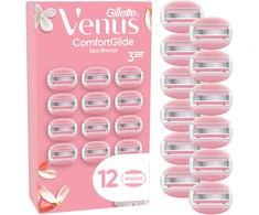 Venus – „ComfortGlide Spa Breeze“ skutimosi peiliukai – rožiniai/balti – 12 vnt.