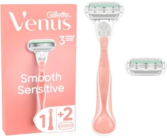 "Gillette Venus Sensitiv e Smooth" skustuvas + 2 galvutės
