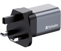 Verbatim GNC-35 GaN įkroviklis, 2 prievadų, 35 W, USB-A/USB-C